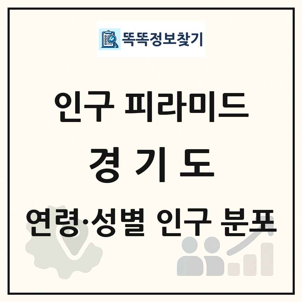 경기도 인구 피라미드 링크 그림